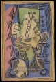 Stillleben a la guitare sur gueridon 1922 Kubismus